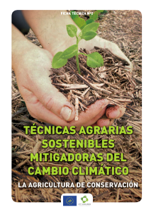 Portada Fact sheet nº 2. Sustainable farming techniques mitigation of climate change. Conservation Agriculture