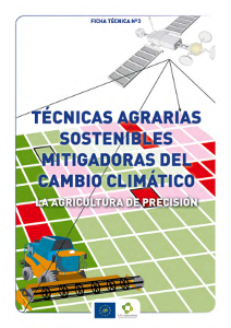 Portada Fact sheet nº 3. Sustainable farming techniques mitigation of climate change. Precision agriculture