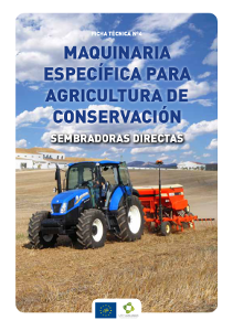 Portada Ficha técnica nº 4. Maquinaria específica para Agricultura de Conservación. Sembradoras directas